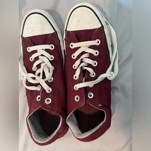 Burgundy converse